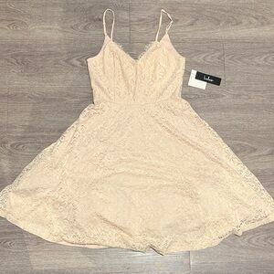 Lulus Blush Pink Lace Dress